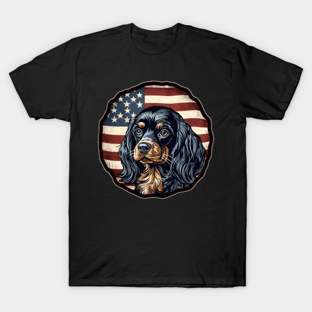 Patriotic English Toy Spaniel T-Shirt by NatashaCuteShop